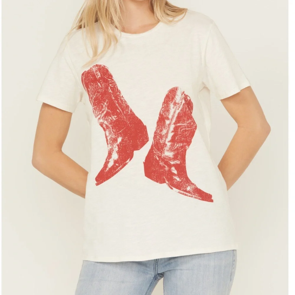 NWT Shyanne Boots Short Sleeve Tee Size XXL - Picture 1 of 13